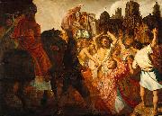 REMBRANDT Harmenszoon van Rijn The Stoning of saint Stephen painting